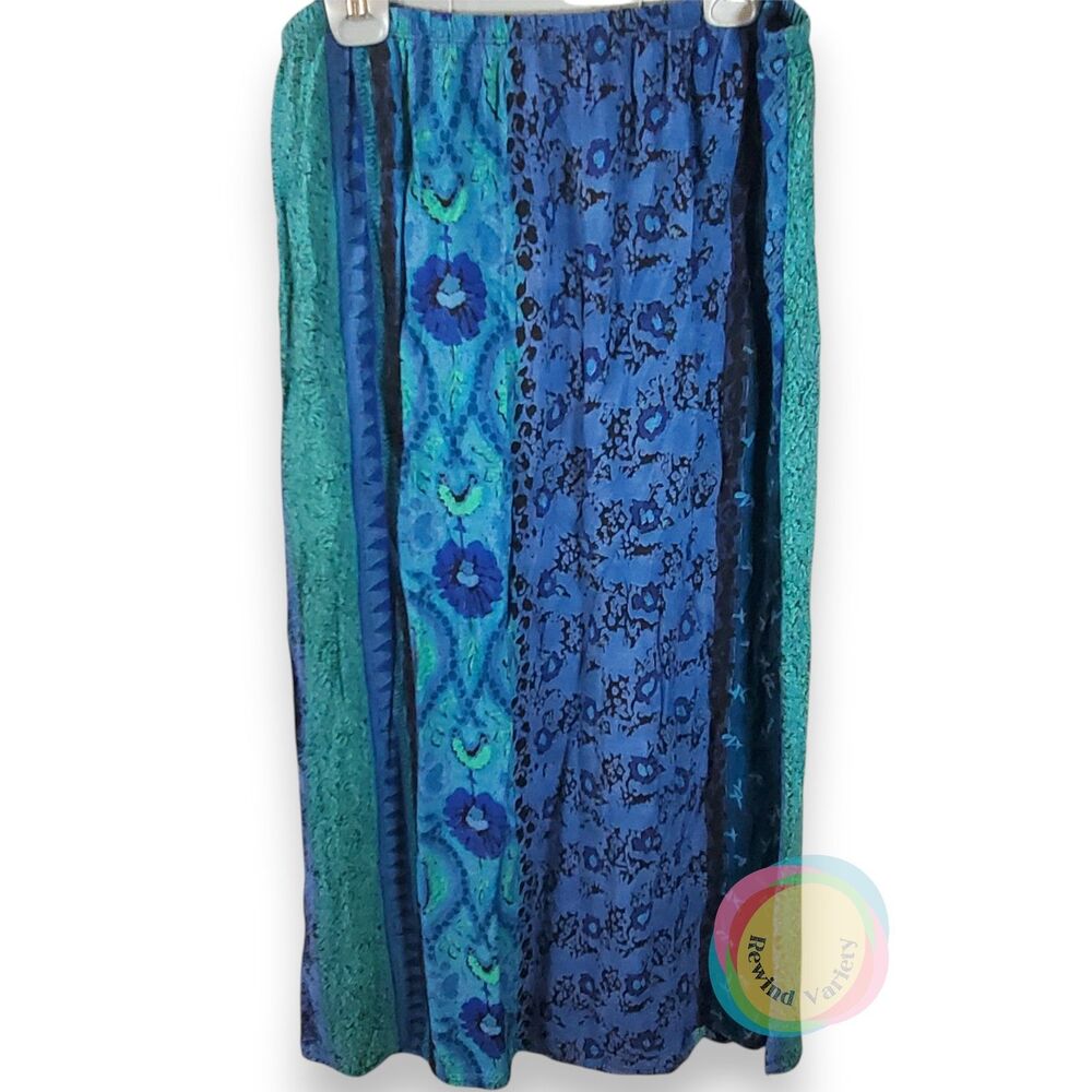 Vintage Carol Little Saint Tropez Plus Size 18W Rayon Skirt